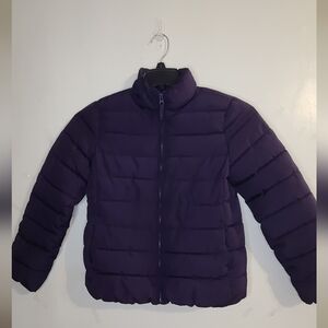 Kids Purple Puffer Jacket